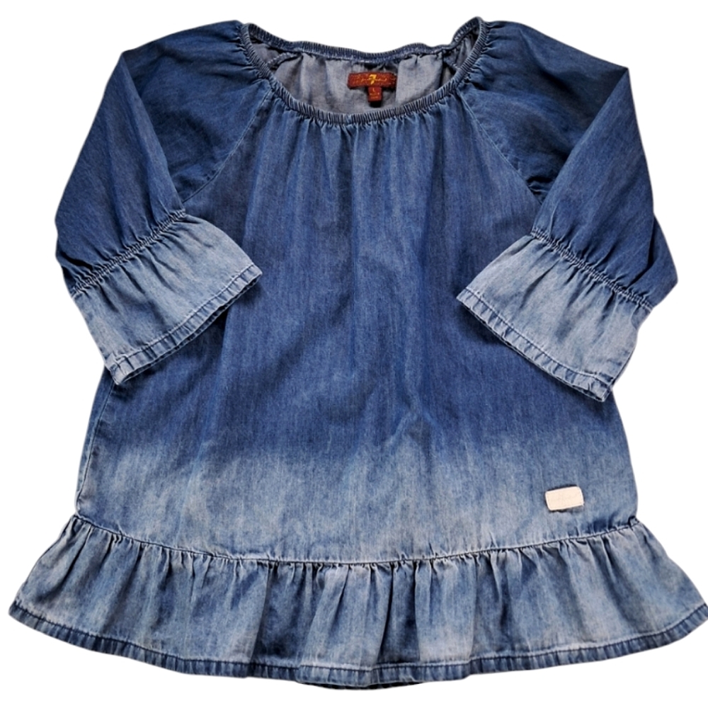 7 for All Mankind Denim Tunic Girl's Size L